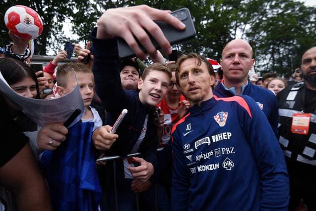 Neuruppin, Germany, 100624. Volksparkstadion. Training of the Croatian national team, Nationalteam before the 2024 European Football Championship in Germany. In the photo: Luka Modric. Photo: Ante Cizmic CROPIX Zagreb Croatia Copyright: xxAntexCizmicx trening_hrvatska30-100624_2
