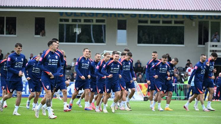 Neuruppin, Germany, 100624. Volksparkstadion. Training of the Croatian national team, Nationalteam before the 2024 European Football Championship in Germany. Photo: Ante Cizmic CROPIX Zagreb Croatia Copyright: xxAntexCizmicx trening_hrvatska31-100624
