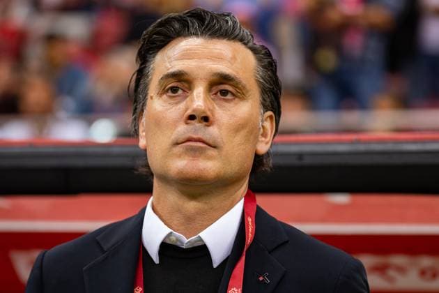 Poland Vs Turkey during the friendly match in Warsaw, Poland Vincenzo Montella head coach of Turkey seen during the friendly match before the UEFA EURO, EM, Europameisterschaft,Fussball 2024 between Poland and Turkey at PGE Narodowy Stadium. Copyright: xMikolajxBarbanellx