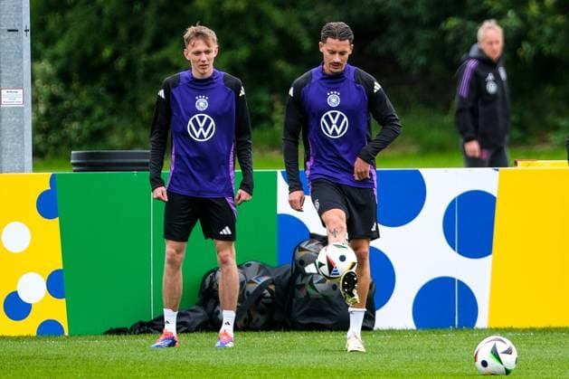 Robin Koch (Deutschland , 24) am Ball, GER, DFB, Training, Fussball Herren Nationalmannschaft Deutschland, UEFA Fussball Europameisterschaft 2024, Herzogenaurach 11.06.2024. GER, DFB, Training, Fussball Herren Nationalmannschaft Deutschland, UEFA Fussball Europameisterschaft 2024, Herzogenaurach 11.06.2024. Herzogenaurach Copyright: xEibner-Pressefoto FlorianxWieganx EP_FWD