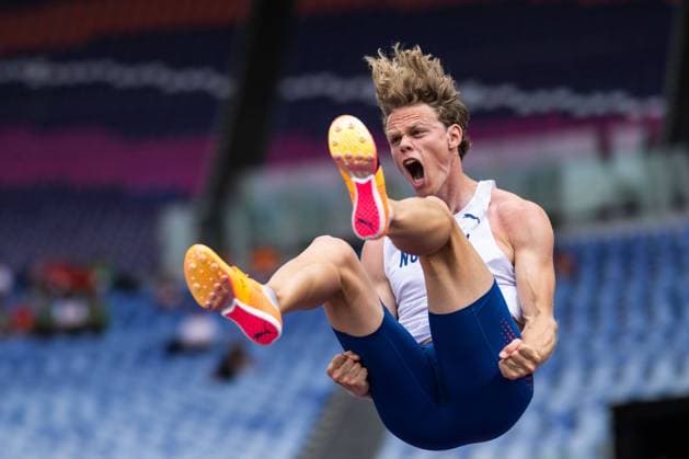 Sport Themen der Woche KW24 240611 Sander Aae Skotheim of Norway celebrates during men s decathlon pole vault during day 5 of the 2024 European Athletics Championships on June 11, 2024 in Rome. Photo: Joel Marklund BILDBYRAN kod JM VG0621 bbeng friidrott athletics friidrett friidrotts-em em friidretts-em 2024 european athletics championships pole vault stavsprang stavhopp jubel *** 240611 Sander Aae Skotheim of Norway celebrates during men s decathlon pole vault during day 5 of the 2024 European Athletics Championships on June 11, 2024 in Rome Photo Joel Marklund BILDBYRAN kod JM VG0621 bbeng friidrott athletics friidrett friidrotts em em friidretts em 2024 european athletics championships pole vault stavsprang stavhopp jubel  Copyright: JOELxMARKLUND BB240611JM064