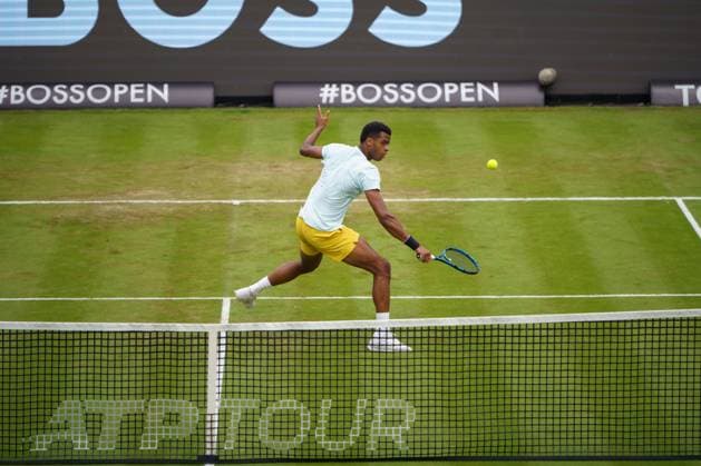 BOSS Open ATP, Tennis Herren 250 2024; Stuttgart, 11.06.2024 Giovanni Mpetshi Perricard (FRA, Frankreich); BOSS Open 2024, ATP 250, Anlage des TC Weissenhof am 10.06.2024, Stuttgart. Copyright: xBEAUTIFULxSPORTSx Pajonkx