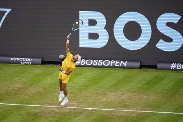 BOSS Open ATP, Tennis Herren 250 2024; Stuttgart, 11.06.2024 Lorenzo Musetti (ITA, Italien); BOSS Open 2024, ATP 250, Anlage des TC Weissenhof am 10.06.2024, Stuttgart. Copyright: xBEAUTIFULxSPORTSx Pajonkx
