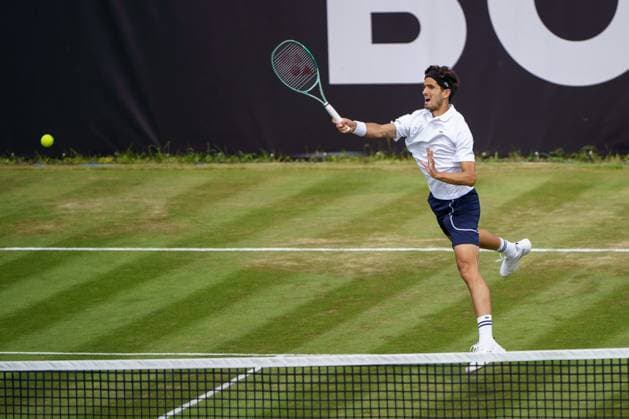 BOSS Open ATP, Tennis Herren 250 2024; Stuttgart, 11.06.2024 Pierre-Hugues Herbert (FRA, Frankreich); BOSS Open 2024, ATP 250, Anlage des TC Weissenhof am 10.06.2024, Stuttgart. Copyright: xBEAUTIFULxSPORTSx Pajonkx