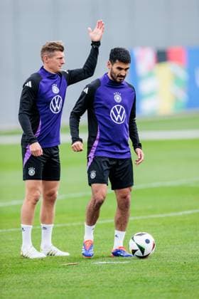 Trainingslager Vorbereitung UEFA EURO 2024 Deutschland; 11.06.2024 Ilkay Gündogan (Deutschland, 21) am Ball Trainingslager Vorbereitung UEFA EURO 2024 Deutschland - Training; HerzoBase, Herzogenaurach am 11.06.2024 Copyright: xBEAUTIFULxSPORTS Wunderlx