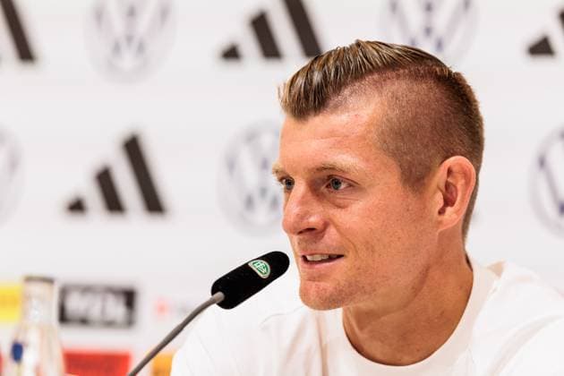 Trainingslager Vorbereitung UEFA EURO 2024 Deutschland; 11.06.2024 Toni Kroos (Deutschland, 8) Trainingslager Vorbereitung UEFA EURO 2024 Deutschland - Pressekonferenz; HerzoBase, Herzogenaurach am 11.06.2024 Copyright: xBEAUTIFULxSPORTS Wunderlx