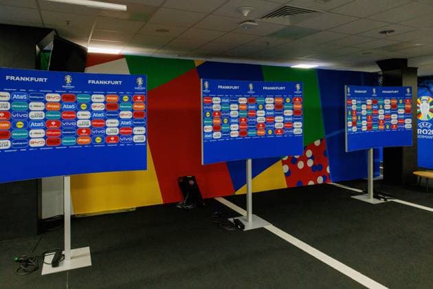 Stadium Open Media Day; Arena Frankfurt, 11.06.2024 Blick in die Mixed Zone wo nach dem Spiel Interviews mit Medienvertretern stattfinden; Stadium Open Media Day; Arena Frankfurt, 11.06.2024 Copyright: xBEAUTIFULxSPORTS Hahnex