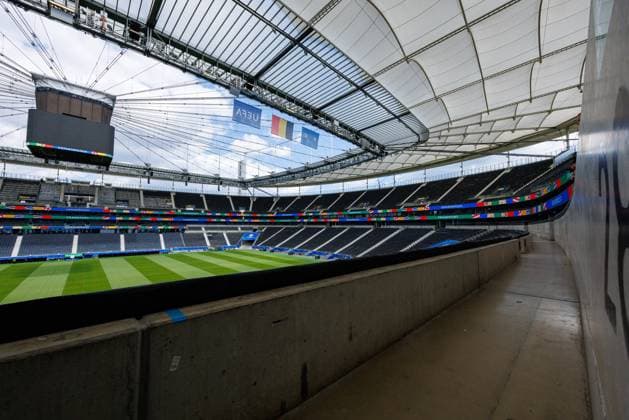 Stadium Open Media Day; Arena Frankfurt, 11.06.2024 Blick Richtung Ostkurve; Stadium Open Media Day; Arena Frankfurt, 11.06.2024 Copyright: xBEAUTIFULxSPORTS Hahnex