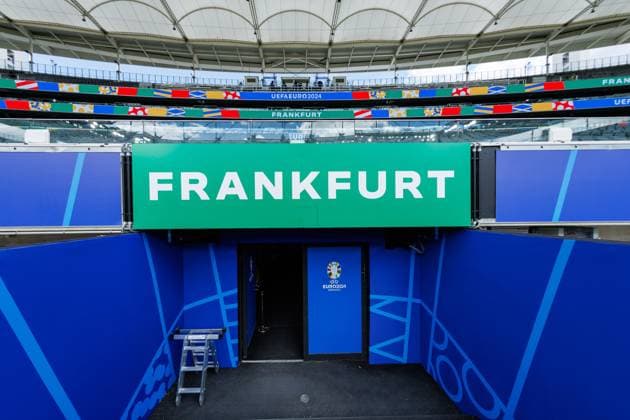 Stadium Open Media Day; Arena Frankfurt, 11.06.2024 Blick die Treppe hinunter zum Spielertunnel; Stadium Open Media Day; Arena Frankfurt, 11.06.2024 Copyright: xBEAUTIFULxSPORTS Hahnex