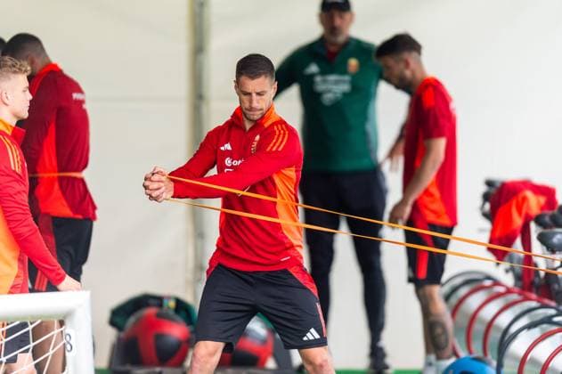 EURO 2024, Nationalteam Ungarn, Training Einheit im Kraftraum GER, Training Ungarische Nationalmannschaft, Fussball, UEFA EURO, EM, Europameisterschaft,Fussball 2024, 11.06.2024 GER, Training Ungarische Nationalmannschaft, Fussball, UEFA Euro 2024, 11.06.2024 Weiler im Allgaeu Copyright: xEibner-Pressefoto FlorianxWolfx EP_FWF