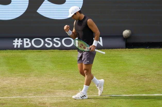 BOSS Open ATP, Tennis Herren 250 2024; Stuttgart, 11.06.2024 Marcos Giron (USA, Vereinigte Staaten von Amerika); BOSS Open 2024, ATP 250, Anlage des TC Weissenhof am 10.06.2024, Stuttgart. Copyright: xBEAUTIFULxSPORTSx Pajonkx