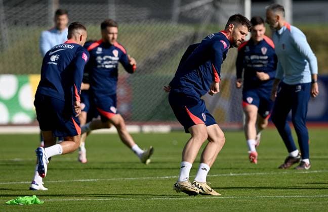 EURO 2024, Nationalteam Kroatien, Training Croatia national team, Nationalteam Training Session Bruno Petkovic Croatia is pictured during a training session at UEFA EURO, EM, Europameisterschaft,Fussball 2024 Croatia base camp in Neuruppin, Germany on June 10, 2024. MarkoxLukunic PIXSELL