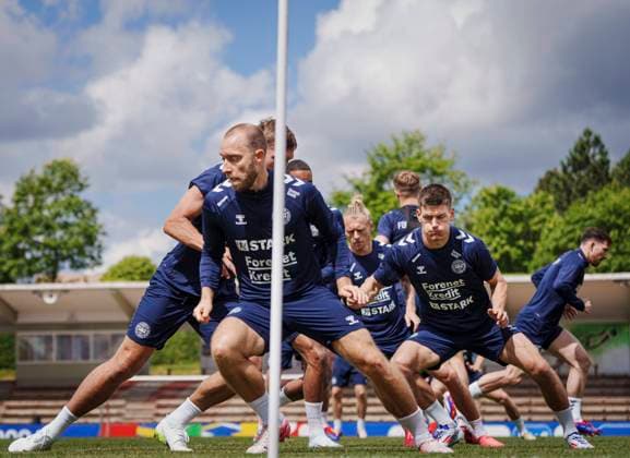 Sport Themen der Woche KW24 Sport Bilder des Tages Christian Eriksen, Joakim Maehle, Simon Kjaer and Pierre Emile Hoejbjerg during Denmarks national soccer team s training in Freudenstadt, Germany, Wednesday June 12, 2024 , Freudenstadt Tyskland *** Christian Eriksen, Joakim Maehle, Simon Kjaer and Pierre Emile Hoejbjerg during Denmarks national soccer teams training in Freudenstadt, Germany, Wednesday June 12, 2024 , Freudenstadt Germany  Copyright: Ritzau Scanpix LiselottexSabroex spdk20240612-120322-L