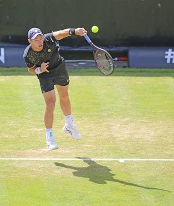 12.06.2024, BossOpen 2024, ATP, Tennis Herren Tour, TC Weissenhof, Stuttgart, Tennis, im Bild: Dominik Koepfer (GER)