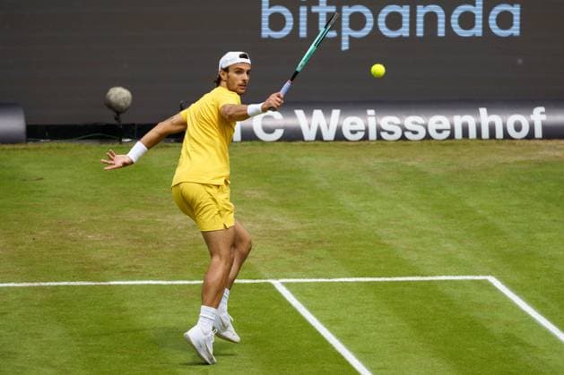 BOSS Open ATP, Tennis Herren 250 2024; Stuttgart, 12.06.2024 Lorenzo Musetti (ITA, Italien); BOSS Open 2024, ATP 250, Anlage des TC Weissenhof am 12.06.2024, Stuttgart. Copyright: xBEAUTIFULxSPORTSx Pajonkx