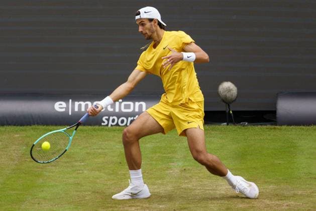BOSS Open ATP, Tennis Herren 250 2024; Stuttgart, 12.06.2024 Lorenzo Musetti (ITA, Italien); BOSS Open 2024, ATP 250, Anlage des TC Weissenhof am 12.06.2024, Stuttgart. Copyright: xBEAUTIFULxSPORTSx Pajonkx