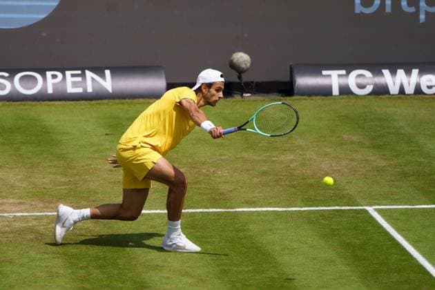 BOSS Open ATP, Tennis Herren 250 2024; Stuttgart, 12.06.2024 Lorenzo Musetti (ITA, Italien); BOSS Open 2024, ATP 250, Anlage des TC Weissenhof am 12.06.2024, Stuttgart. Copyright: xBEAUTIFULxSPORTSx Pajonkx