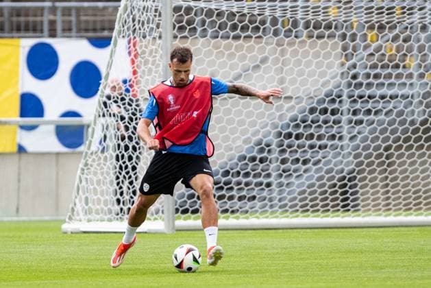 Öffentliches Training, Slowenien; 12.06.2024 David Brekalo (Slovenien, 23) Öffentliches Training, Slowenien; Stadion am ZOO, Wuppertal; 12.06.2024 Copyright: xBEAUTIFULxSPORTS Buriakovx