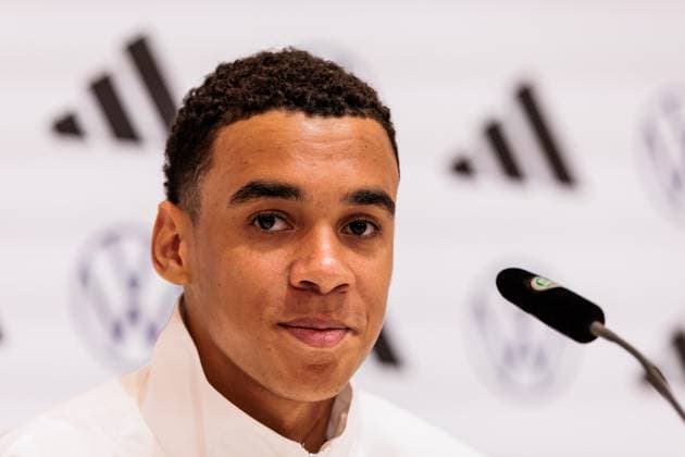 Trainingslager Vorbereitung UEFA EURO 2024 Deutschland; 12.06.2024 Jamal Musiala (Deutschland, 10) Trainingslager Vorbereitung UEFA EURO 2024 Deutschland - Pressekonferenz; HerzoBase, Herzogenaurach am 12.06.2024 Copyright: xBEAUTIFULxSPORTS Wunderlx