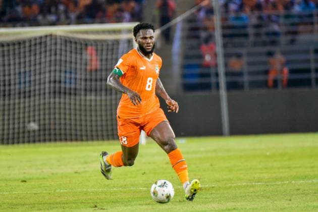 ABIDJAN, COTE D IVOIRE - JUNE 7: Franck KessiÃ of Cote D Ivoire during the 2026 FIFA World Cup, WM, Weltmeisterschaft, Fussball Qualifier match between Cote D Ivoire and Gabon at Stade Amadou Gon Coulibaly on June 7, 2024 in Abidjan, Cote S Ivoire. Photo by MOUSSAVOU B Aristide Copyright: xx