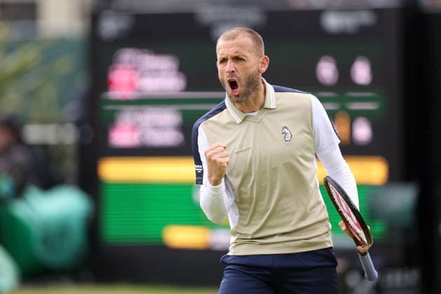 Daniel Evans during a round of 16 match against Henry Searle Rothesay Open Nottingham, Day 3, Tennis, Lexus Nottingham Tennis Centre, Nottingham, UK - 12 June 2024  Copyright: xRyanxBrowne Shutterstockx 14523728cd