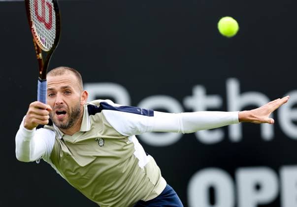 Rothesay Open Nottingham Day Five Daniel Evans (GBR) in his match versus Henry Searle (GBR) during the round of 16 of the Rothesay Open Nottingham Day Five at Lexus Nottingham Tennis Centre, Nottingham Copyright: xAndyxSumnerx FIL-20256-0065 UK Newspapers OUT