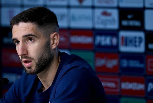 PXL_CRO football team press Luka Ivanusec of Croatian national football team during press conference, PK, Pressekonferenz in Neuruppin, Germany on 12. June 2024. MarkoxLukunic PIXSELL