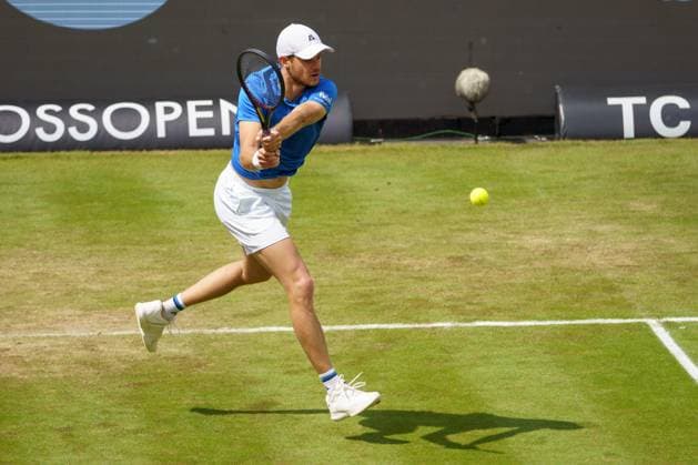 BOSS Open ATP, Tennis Herren 250 2024; Stuttgart, 12.06.2024 Yannick Hanfmann (GER, Deutschland); BOSS Open 2024, ATP 250, Anlage des TC Weissenhof am 12.06.2024, Stuttgart. Copyright: xBEAUTIFULxSPORTSx Pajonkx