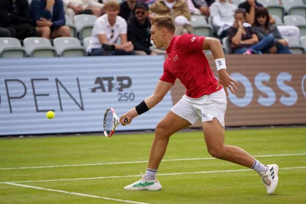 BOSS Open ATP, Tennis Herren 250 2024; Stuttgart, 12.06.2024 Hamad Medjedovic (SRB, Serbien); BOSS Open 2024, ATP 250, Anlage des TC Weissenhof am 12.06.2024, Stuttgart. Copyright: xBEAUTIFULxSPORTSx Pajonkx