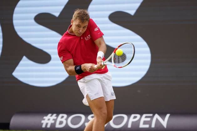 BOSS Open ATP, Tennis Herren 250 2024; Stuttgart, 12.06.2024 Hamad Medjedovic (SRB, Serbien); BOSS Open 2024, ATP 250, Anlage des TC Weissenhof am 12.06.2024, Stuttgart. Copyright: xBEAUTIFULxSPORTSx Pajonkx