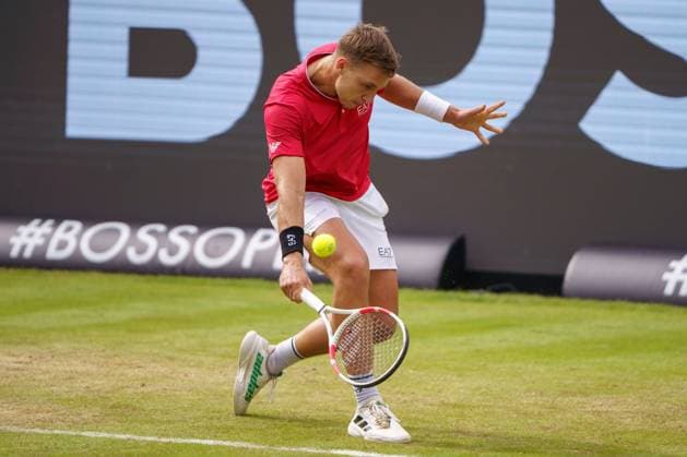 BOSS Open ATP, Tennis Herren 250 2024; Stuttgart, 12.06.2024 Hamad Medjedovic (SRB, Serbien); BOSS Open 2024, ATP 250, Anlage des TC Weissenhof am 12.06.2024, Stuttgart. Copyright: xBEAUTIFULxSPORTSx Pajonkx