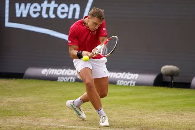 BOSS Open ATP, Tennis Herren 250 2024; Stuttgart, 12.06.2024 Hamad Medjedovic (SRB, Serbien); BOSS Open 2024, ATP 250, Anlage des TC Weissenhof am 12.06.2024, Stuttgart. Copyright: xBEAUTIFULxSPORTSx Pajonkx
