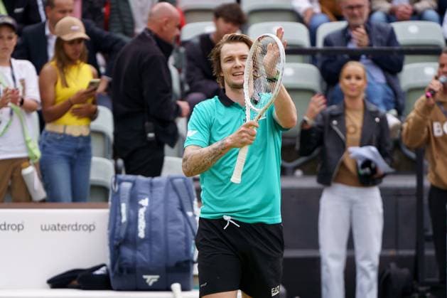 BOSS Open ATP, Tennis Herren 250 2024; Stuttgart, 12.06.2024 Alexander Bublik (KAZ, Kazasachstan); BOSS Open 2024, ATP 250, Anlage des TC Weissenhof am 12.06.2024, Stuttgart. Copyright: xBEAUTIFULxSPORTSx Pajonkx