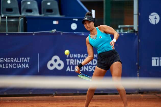 BBVA Open Internacional of Valencia on June 12, 2024 Ann Li from USA in action during the BBVA Open Internacional of Valencia on June 12, 2024 at Sporting Tenis Valencia (Valencia,BBVA Open Internacional of Valencia on June 12, 2024). Valencia Sporting Tenis Valencia Valencia Spain Copyright: xGrupoxNostresportx