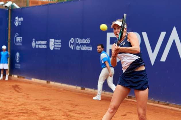 BBVA Open Internacional of Valencia on June 12, 2024 Guiomar Maristany Zuleta De Reales from Spain in action during the BBVA Open Internacional of Valencia on June 12, 2024 at Sporting Tenis Valencia (Valencia,BBVA Open Internacional of Valencia on June 12, 2024). Valencia Sporting Tenis Valencia Valencia Spain Copyright: xVicentexVidalx