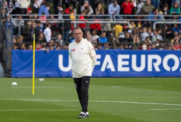 Fussball, Herren, Saison 2023 2024, EM 2024 in Deutschland, Training der Nationalelf von Österreich im Amateurstadion im Olympiapark Berlin, im Bild: Trainer Ralf Rangnick (Österreich), 12.06. 2024, Copyright: xMatthiasxKochx