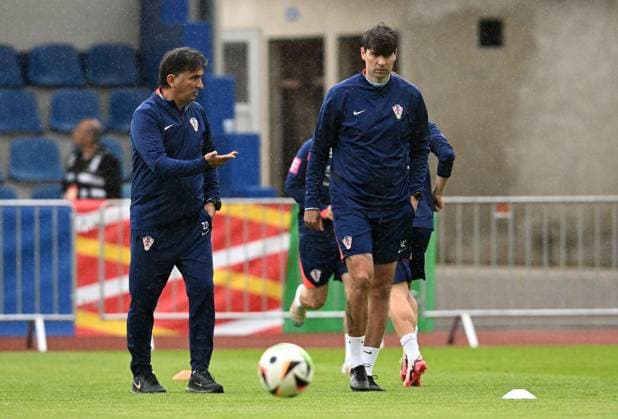 PXL_CRO football team training Croatian national football team during their training in Neuruppin, Germany on 12. June 2024. MarkoxLukunic PIXSELL