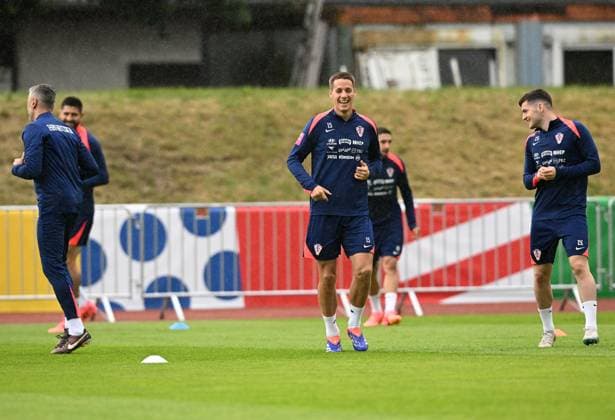 PXL_CRO football team training Croatian national football team during their training in Neuruppin, Germany on 12. June 2024. MarkoxLukunic PIXSELL