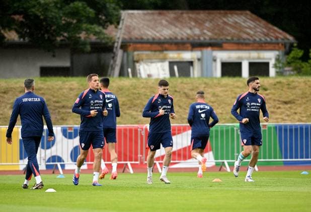 PXL_CRO football team training Croatian national football team during their training in Neuruppin, Germany on 12. June 2024. MarkoxLukunic PIXSELL