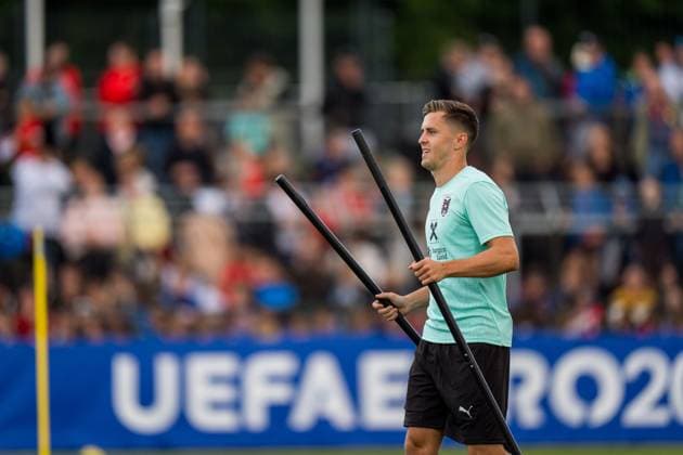 SOCCER - UEFA EURO, EM, Europameisterschaft,Fussball 2024 BERLIN,GERMANY,12.JUN.24 - SOCCER -UEFA EURO 2024, OEFB, Oesterreichischer Fussball-Bund, training. Image shows Michael Gregoritsch (AUT).  GEPAxpictures xJohannesxFriedl