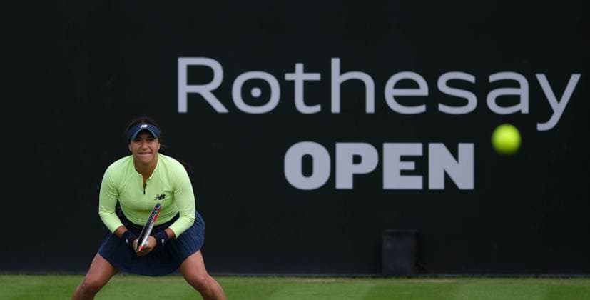 12th June 2024; Lexus Nottingham Tennis Centre, Nottingham, England; Rothesay Nottingham Open, Day 3; Heather Watson during her match with Karolina Pliskova, womens singles  ActionPlus1265374920240612 PaulxBonser