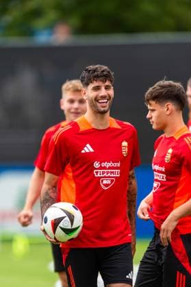 Dominik Szoboszlai (10, Ungarn) GER, Oeffentliches Training Ungarische Nationalmannschaft, Fussball, Euro, UEFA, 12.06.2024, GER, Oeffentliches Training Ungarische Nationalmannschaft, Fussball, Euro, UEFA, 12.06.2024 Weiler im Allgaeu Copyright: xEibner-Pressefoto FlorianxWolfx EP_FWF