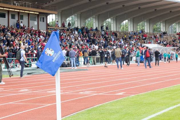 EM 2024: Nationalmannschaft Serbien, öffentliches Training, Rosenau-Stadion Augsburg;