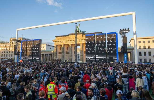 Fussball, Herren, Saison 2023 2024, EM 2024 in Deutschland, Eröffnung der Fanzone am Brandenburger Tor in Berlin, 12.06. 2024, Copyright: xMatthiasxKochx