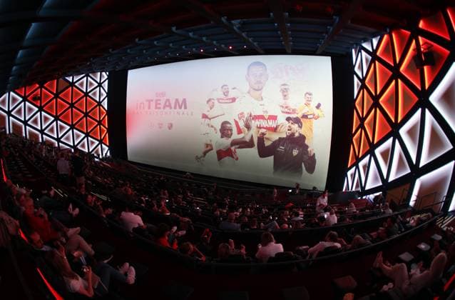 12.06.24 VfB Stuttgart Premierenveranstaltung Dokumentation VfBinTeam als Kinofilm Deutschland, Leonberg, 12.06.2024, Fussball, Bundesliga, VfB Stuttgart, Premierenveranstaltung Dokumentation VfBinTeam als Kinofilm im Traumpalast Kino Leonberg: .