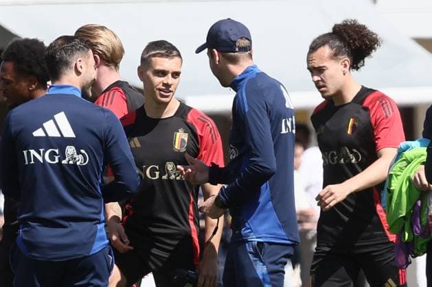 Belgium s Leandro Trossard pictured during a training session of Belgian national soccer team Red Devils, Thursday 13 June 2024 at their base camp in Ludwigsburg, Germany, in preparation of the UEFA EURO, EM, Europameisterschaft,Fussball 2024 European Soccer Championships. The Red Devils play in Group F at the Euro 2024 European Championships in Germany. BRUNOxFAHY  x94461720_20240613x