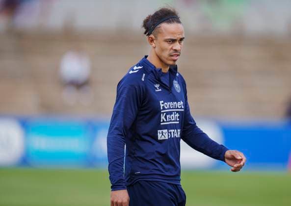 Danish player Yussuf Poulsen during the national team, Nationalteam s training in Freudenstadt, Germany, Thursday, June 13, 2024. Denmark plays its first match on Sunday against Slovenia in the EURO 2024 Group C. (Photo: Liselotte Sabroe Ritzau Scanpix) , Freudenstadt Tyskland Copyright: Ritzau Scanpix LiselottexSabroex spdk20240613-113957-L