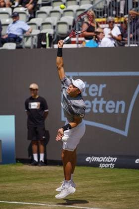 BOSS Open ATP, Tennis Herren 250 2024; Stuttgart, 13.06.2024 Brandon Nakashima (USA, Vereinigte Staaten von Amerika); BOSS Open 2024, ATP 250, Anlage des TC Weissenhof am 13.06.2024, Stuttgart. Copyright: xBEAUTIFULxSPORTSx Pajonkx