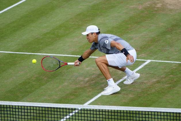 BOSS Open ATP, Tennis Herren 250 2024; Stuttgart, 13.06.2024 Brandon Nakashima (USA, Vereinigte Staaten von Amerika); BOSS Open 2024, ATP 250, Anlage des TC Weissenhof am 13.06.2024, Stuttgart. Copyright: xBEAUTIFULxSPORTSx Pajonkx