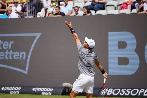 BOSS Open ATP, Tennis Herren 250 2024; Stuttgart, 13.06.2024 Brandon Nakashima (USA, Vereinigte Staaten von Amerika); BOSS Open 2024, ATP 250, Anlage des TC Weissenhof am 13.06.2024, Stuttgart. Copyright: xBEAUTIFULxSPORTSx Pajonkx